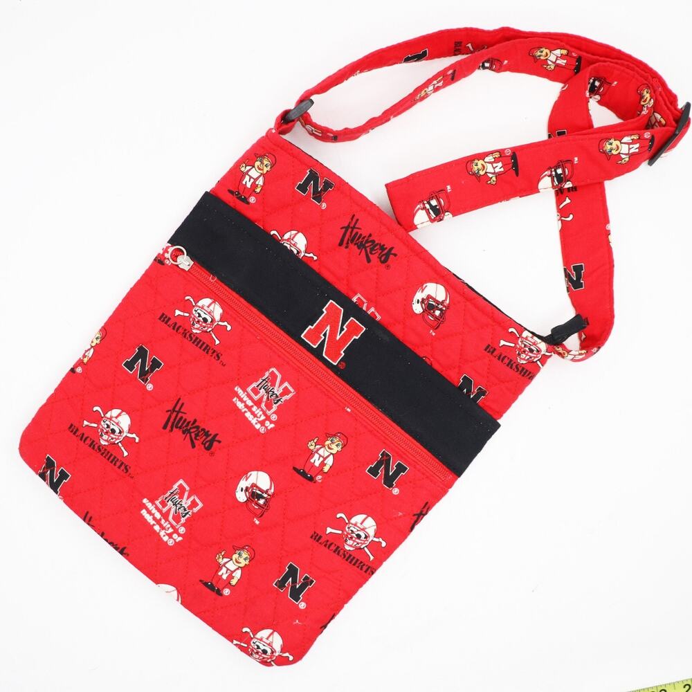 Bagamore Huskers Crossbody Handbag U of Nebraska Red Sports Bag Blackshirts